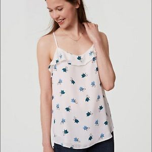 Loft Petaled Ruffle Strappy Cami